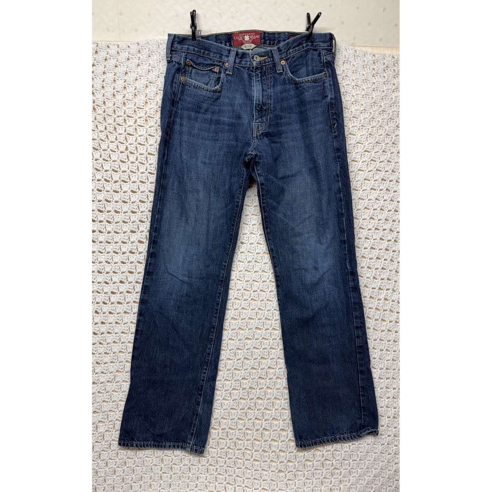 Lucky Brand Jeans Mens Size 32X32 Blue Denim 361 Vintage Straight Leg